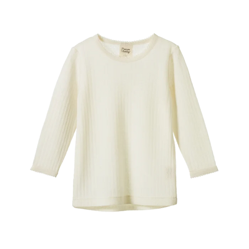 Nature Baby Cloud Tee Pointelle - Natural