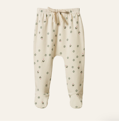 Nature Baby Footed Romper Lucky Print