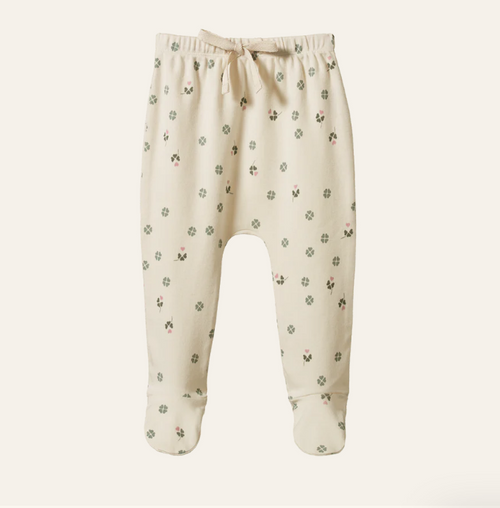 Nature Baby Footed Romper Lucky Print