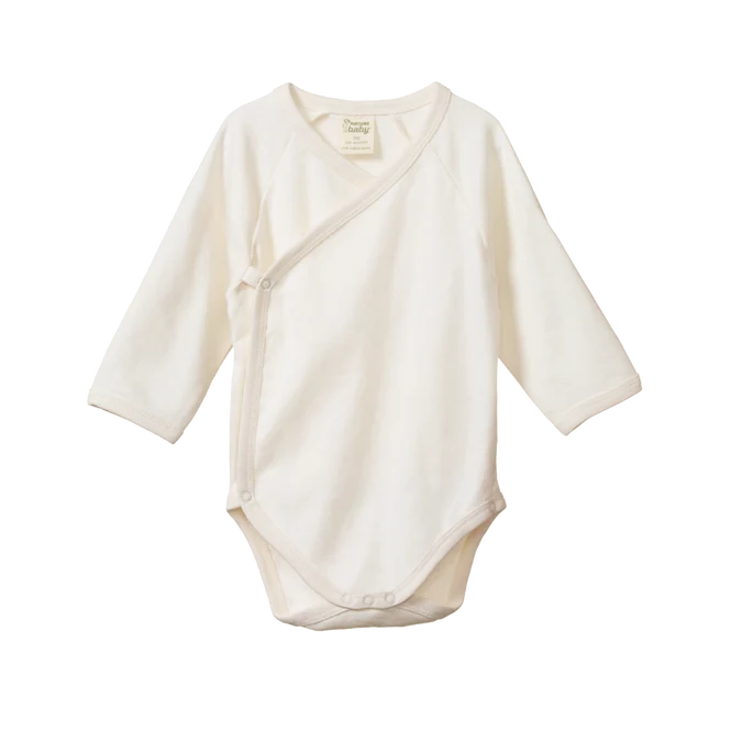 Nature Baby Kimono Bodysuit Natural