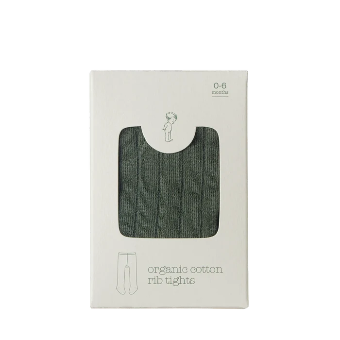 Nature Baby Organic Cotton Tights - Thyme