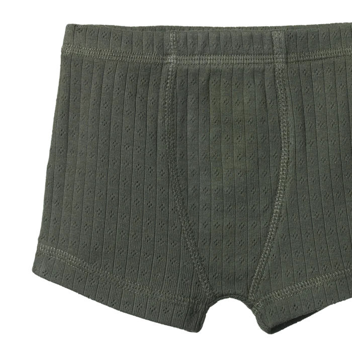 Nature Baby Pointelle Boxer Short Thyme