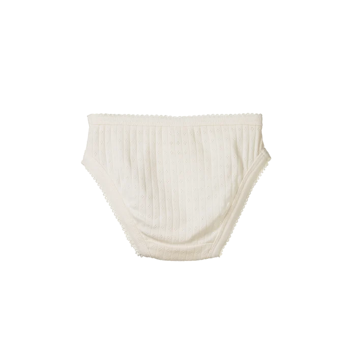 Nature Baby Pointelle Knickers Natural