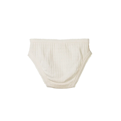 Nature Baby Pointelle Knickers Natural