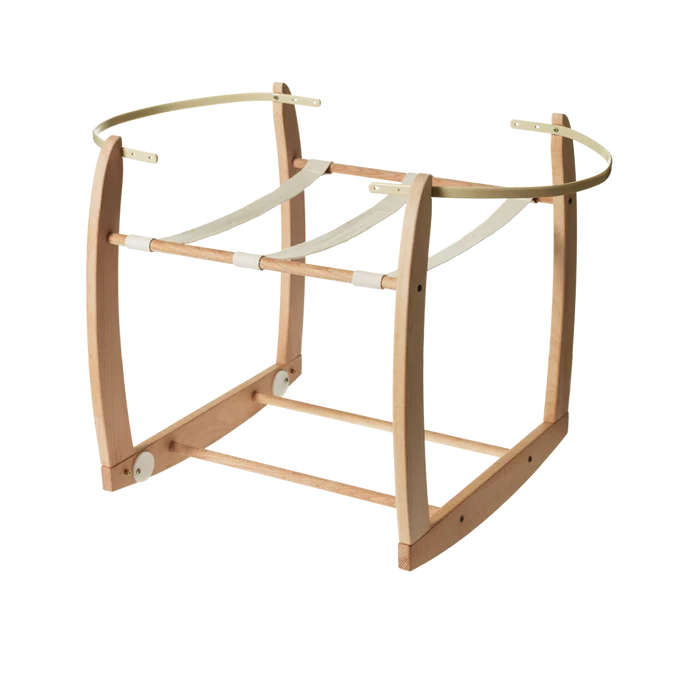 Nature Baby Rocking Moses Basket Wooden Stand