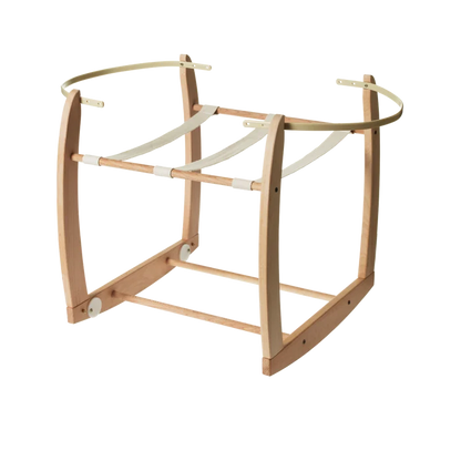Nature Baby Rocking Moses Basket Wooden Stand