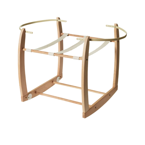 Nature Baby Rocking Moses Basket Wooden Stand