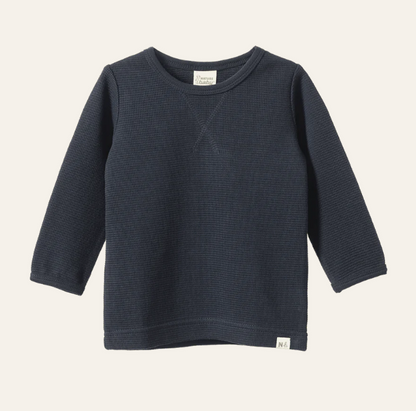 Nature Baby Selby Waffle Tee Navy