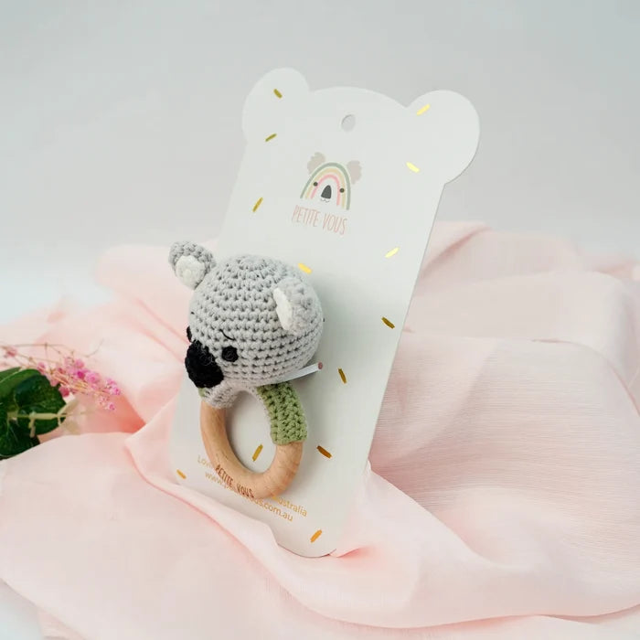 Petite Vous Ozzie Koala Ring Rattle