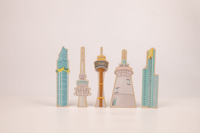 Qtoys Australian Iconic Buildings - Set of 5