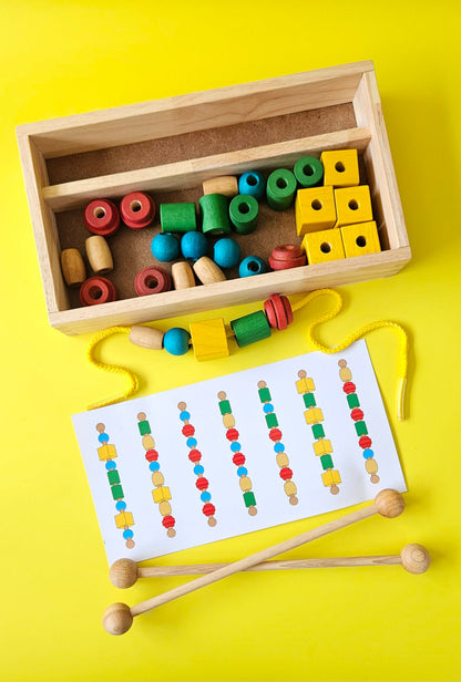 Qtoys Threading, Lacing, Sequencing: Bead Box
