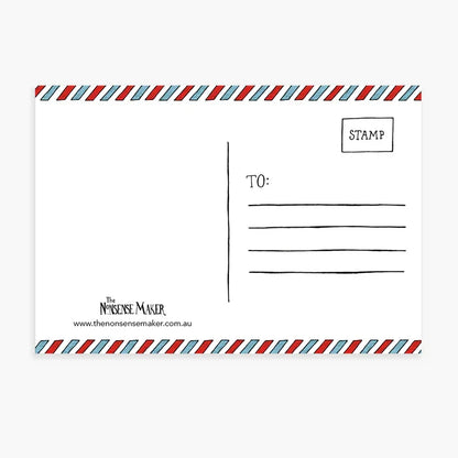 The Nonsense Maker Australian Postcards - Pack of 6