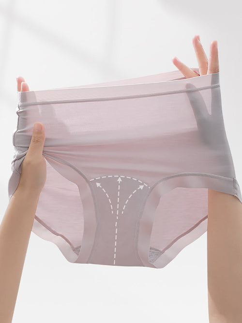 4條裝女款高腰莫代爾三角褲 – 舒適無痕內褲